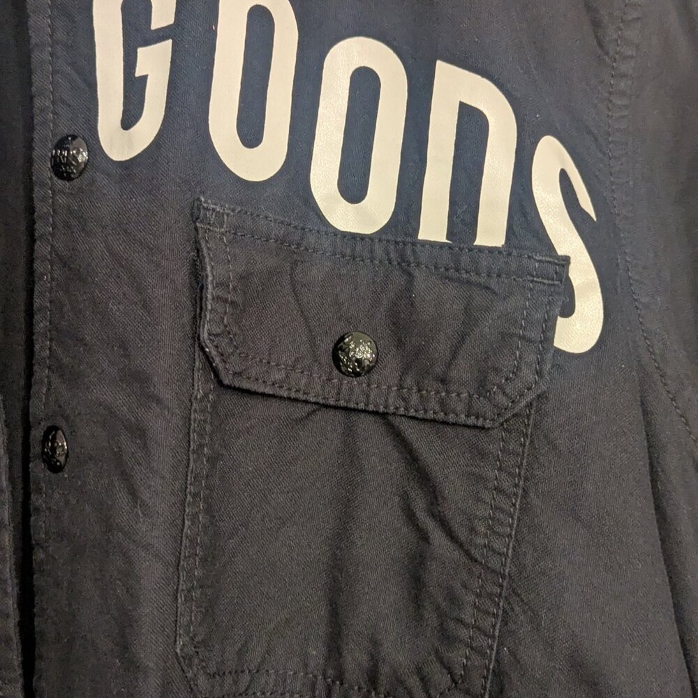 Mens PRPS Goods Pintle Black Shacket XL Japanese Denim Jacket Shirt Streetwear - Picture 4 of 8